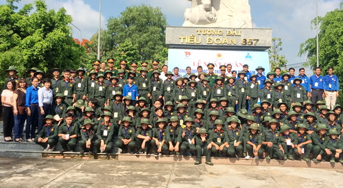 110 chiến sỹ nhỏ tham gia lớp học kỳ quân đội